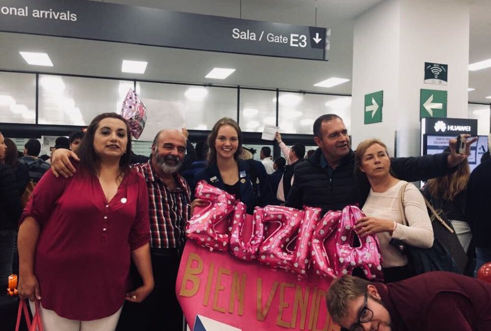 Přivítání na letišti