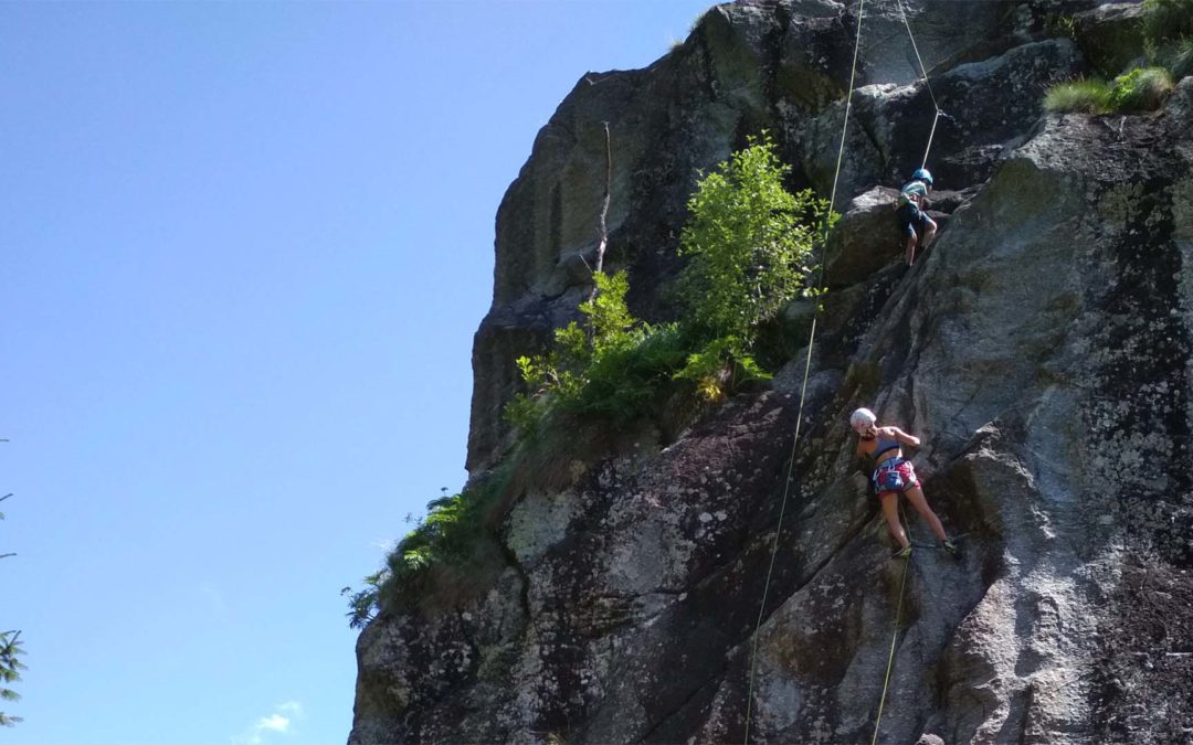 Climbing in Valmasino Italy