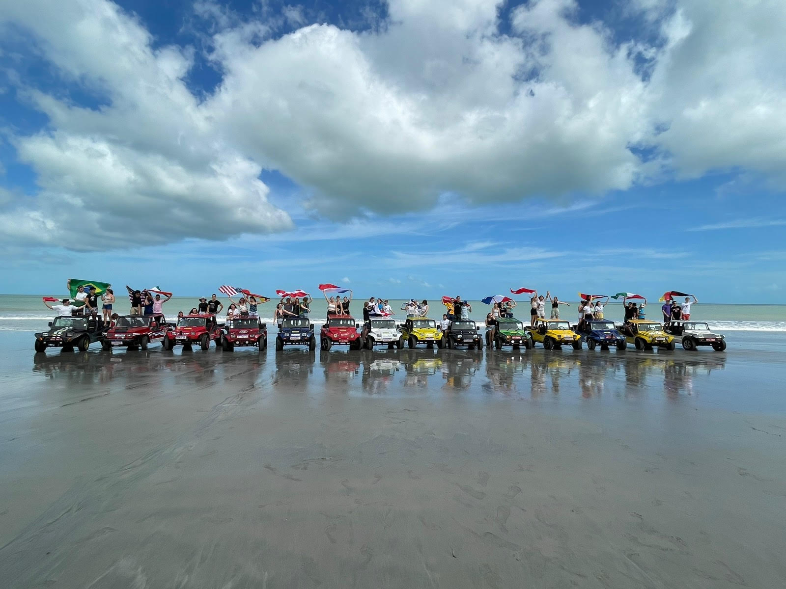 buggys ve městečku Jericoacoara